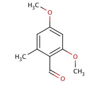 2,4-Dimethoxy-6-methylbenzaldehyde (CAS 7149-90-8) - chemical structure image