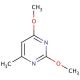2,4-Dimethoxy-6-methylpyrimidine (CAS 7781-23-9) - chemical structure image