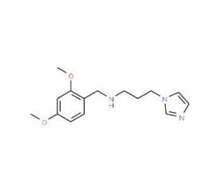 (2,4-Dimethoxy-benzyl)-(3-imidazol-1-yl-propyl)-amine - chemical structure image