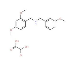 (2,4-Dimethoxy-benzyl)-(3-methoxy-benzyl)-amine oxalate - chemical structure image