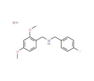 (2,4-Dimethoxy-benzyl)-(4-fluoro-benzyl)-aminehydrobromide - chemical structure image