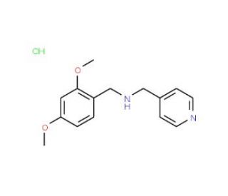(2,4-Dimethoxy-benzyl)-pyridin-4-ylmethyl-amine hydrochloride - chemical structure image