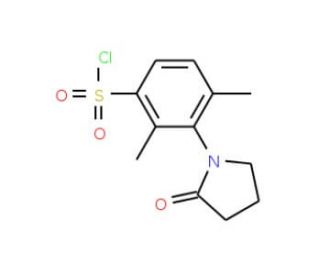 2,4-dimethyl-3-(2-oxopyrrolidin-1-yl)benzenesulfonyl chloride - chemical structure image