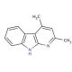 2,4-Dimethyl α-Carboline (CAS 13315-71-4) - chemical structure image