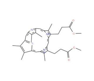 2,4-Dimethyl Deuteroporphyrin IX dimethyl ester (CAS 32464-39-4) - chemical structure image