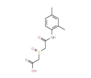 [(2,4-Dimethyl-phenylcarbamoyl)-methanesulfinyl]-acetic acid - chemical structure image