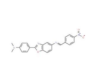 [2-(4-Dimethylamino-phenyl)-benzooxazol-5-yl]-(4-nitro-benzylidene)-amine - chemical structure image
