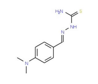 2-{[4-(Dimethylamino)phenyl]methylene}-1-hydrazinecarbothioamide - chemical structure image