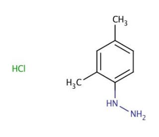 2,4-Dimethylphenylhydrazine hydrochloride (CAS 60480-83-3) - chemical structure image