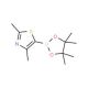 2,4-Dimethylthiazole-5-boronic acid, pinacol ester (CAS 859833-13-9) - chemical structure image