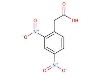 2,4-Dinitrophenylacetic acid (CAS 643-43-6) - chemical structure image