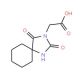 (2,4-dioxo-1,3-diazaspiro[4.5]dec-3-yl)acetic acid (CAS 834-45-7) - chemical structure image
