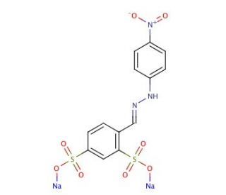 2,4-Disulfobenzaldehyde-4&prime;-nitrophenylhydrazine Disodium Salt (CAS 193149-77-8) - chemical structure image
