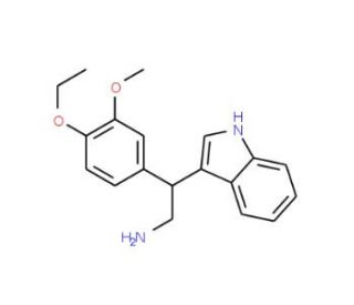 2-(4-ethoxy-3-methoxyphenyl)-2-(1H-indol-3-yl)ethanamine - chemical structure image