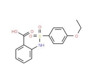 2-(4-Ethoxy-benzenesulfonylamino)-benzoic acid - chemical structure image