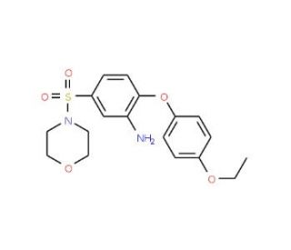 2-(4-Ethoxy-phenoxy)-5-(morpholine-4-sulfonyl)-phenylamine - chemical structure image