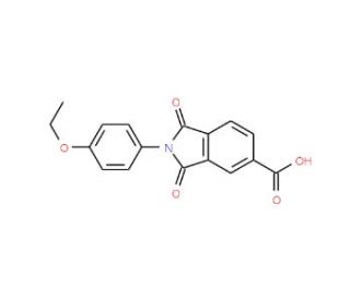 2-(4-Ethoxy-phenyl)-1,3-dioxo-2,3-dihydro-1H-isoindole-5-carboxylic acid - chemical structure image