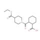 2-{[4-(Ethoxycarbonyl)-1-piperidinyl]-carbonyl}cyclohexanecarboxylic acid - chemical structure image