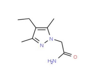 2-(4-ethyl-3,5-dimethyl-1H-pyrazol-1-yl)acetamide - chemical structure image