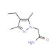 2-(4-ethyl-3,5-dimethyl-1H-pyrazol-1-yl)acetamide - chemical structure image
