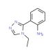 2-(4-ethyl-4H-1,2,4-triazol-3-yl)aniline - chemical structure image