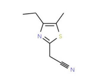 2-(4-ethyl-5-methyl-1,3-thiazol-2-yl)acetonitrile - chemical structure image