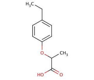 2-(4-ethylphenoxy)propanoic acid (CAS 99761-31-6) - chemical structure image