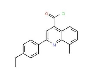 2-(4-ethylphenyl)-8-methylquinoline-4-carbonyl chloride - chemical structure image