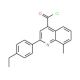 2-(4-ethylphenyl)-8-methylquinoline-4-carbonyl chloride - chemical structure image