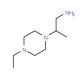 2-(4-ethylpiperazin-1-yl)propan-1-amine - chemical structure image