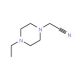2-(4-Ethylpiperazino)acetonitrile (CAS 90206-22-7) - chemical structure image