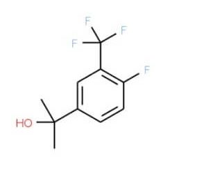 2-[4-Fluoro-3-(trifluoromethyl)phenyl]propan-2-ol - chemical structure image