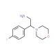 2-(4-Fluoro-phenyl)-2-morpholin-4-yl-ethylamine (CAS 851169-46-5) - chemical structure image