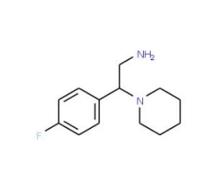 2-(4-Fluoro-phenyl)-2-piperidin-1-yl-ethylamine - chemical structure image
