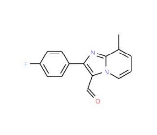 2-(4-Fluoro-phenyl)-8-methyl-imidazo[1,2-a]-pyridine-3-carbaldehyde - chemical structure image