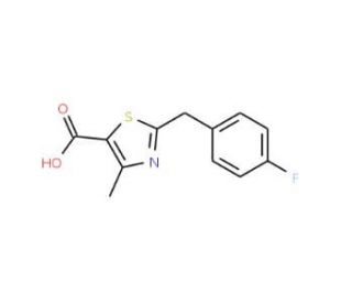 2-(4-fluorobenzyl)-4-methyl-1,3-thiazole-5-carboxylic acid - chemical structure image