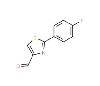 2-(4-fluorophenyl)-1,3-thiazole-4-carbaldehyde (CAS 875858-80-3) - chemical structure image