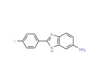 2-(4-fluorophenyl)-1H-benzimidazol-5-amine - chemical structure image