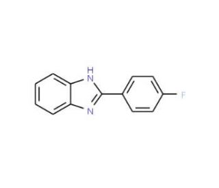 2-(4-fluorophenyl)-1H-benzimidazole (CAS 324-27-6) - chemical structure image