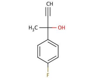 2-(4-Fluorophenyl)-3-butyn-2-ol (CAS 159028-51-0) - chemical structure image