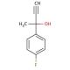 2-(4-Fluorophenyl)-3-butyn-2-ol (CAS 159028-51-0) - chemical structure image