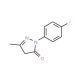 2-(4-fluorophenyl)-5-methyl-2,4-dihydro-3H-pyrazol-3-one (CAS 100553-83-1) - chemical structure image