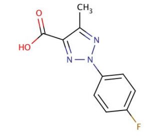 2-(4-fluorophenyl)-5-methyl-2H-1,2,3-triazole-4-carboxylic acid - chemical structure image