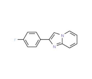 2-(4-Fluorophenyl)imidazo[1,2-a]pyridine (CAS 347-12-6) - chemical structure image