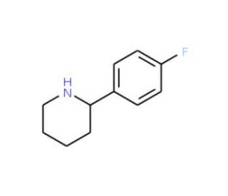 2-(4-Fluorophenyl)piperidine (CAS 383128-03-8) - chemical structure image