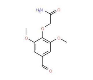 2-(4-formyl-2,6-dimethoxyphenoxy)acetamide - chemical structure image