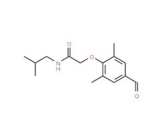 2-(4-formyl-2,6-dimethylphenoxy)-N-isobutylacetamide - chemical structure image