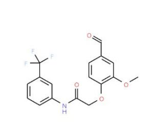2-(4-Formyl-2-methoxy-phenoxy)-N-(3-trifluoromethyl-phenyl)-acetamide - chemical structure image