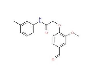 2-(4-Formyl-2-methoxy-phenoxy)-N-m-tolyl-acetamide - chemical structure image