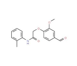 2-(4-Formyl-2-methoxy-phenoxy)-N-o-tolyl-acetamide - chemical structure image